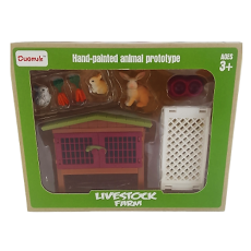 Rabbit Hutch Set with Accessories